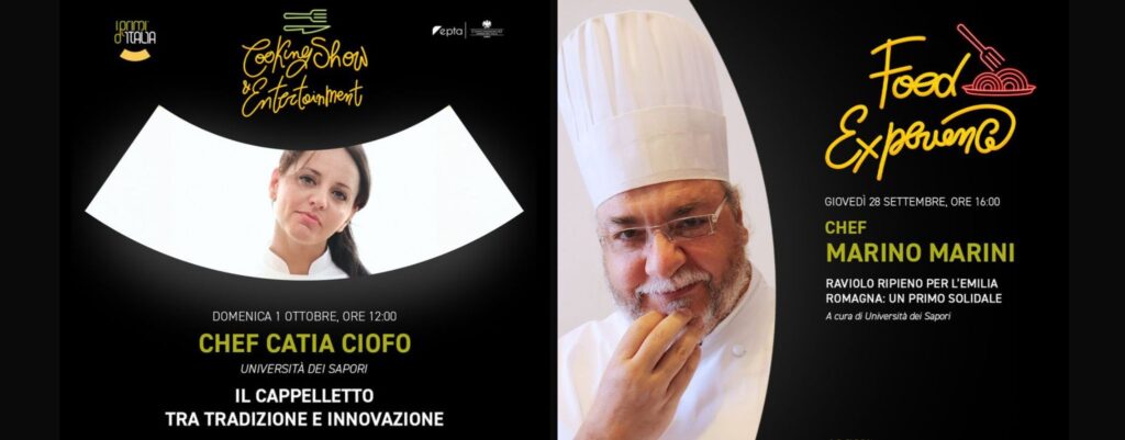 Università dei Sapori ai Primi d'Italia con gli chef Catia Ciofo e Marino Marini